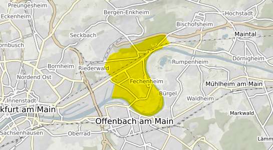 Immobilienpreisekarte Frankfurt am Main Fechenheim